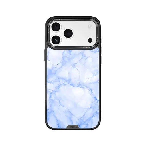 [133101017PM1] HODA殼_幻石玻璃防摔殼 iPhone17ProMAX 藍大理石紋 (767)
