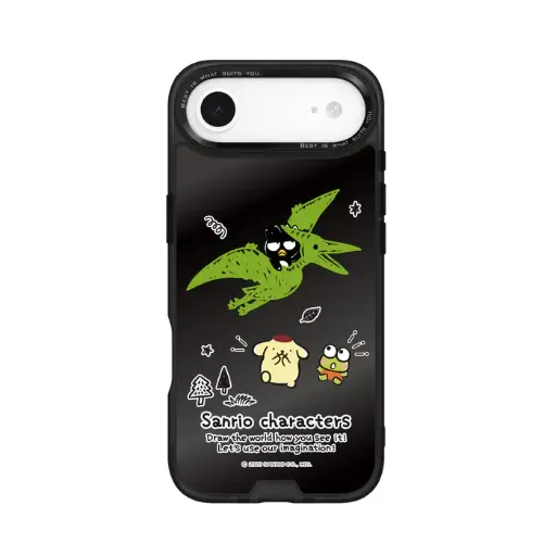 [134432017A01] HODA殼_幻石三麗鷗黑鏡系列 iPhoneAir 手繪風翼手龍 (3545)