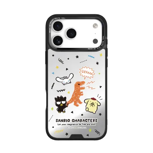 [135431017PM1] HODA殼_幻石三麗鷗銀鏡系列 iPhone17ProMAX 手繪風暴龍 (3354)