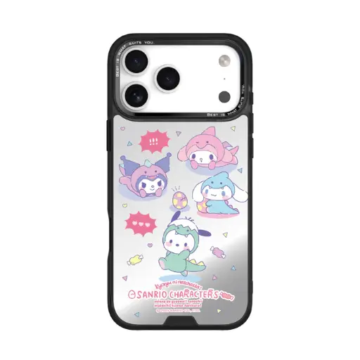 [135434017PM1] HODA殼_幻石三麗鷗銀鏡系列 iPhone17ProMAX 恐龍派對Ⅱ (3477)