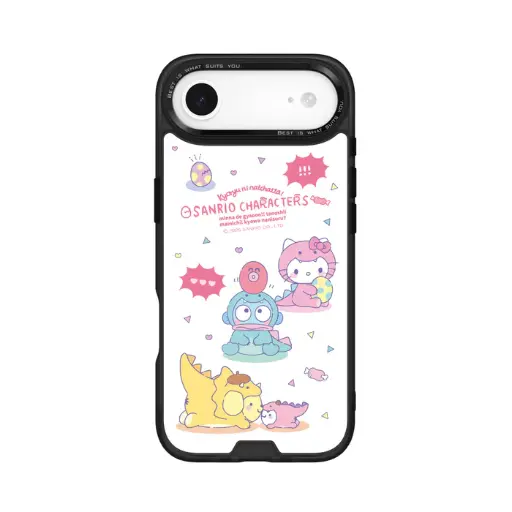 [133433017A01] HODA殼_幻石三麗鷗玻璃系列 iPhone17Air 恐龍派對Ⅰ (3132)