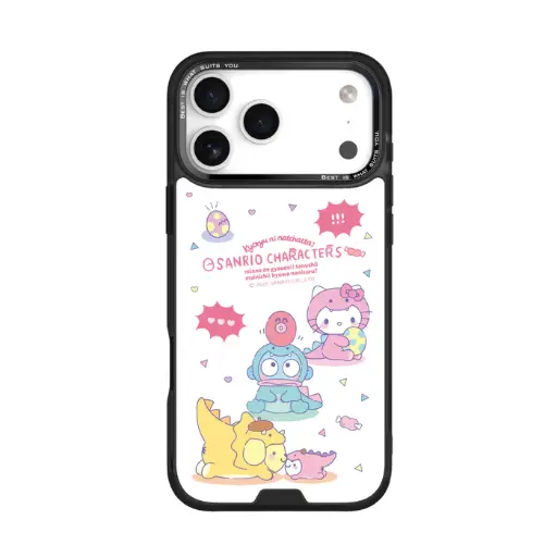 [133433017PM1] HODA殼_幻石三麗鷗玻璃系列 iPhone18ProMax/17ProMAX 恐龍派對Ⅰ(3156)