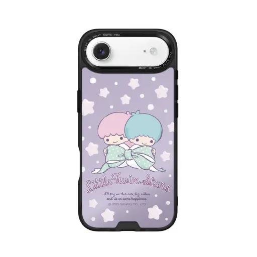 [135436017A01] HODA殼_幻石三麗鷗銀鏡系列 iPhoneAir 蝴蝶結 kiki & lala (4085)