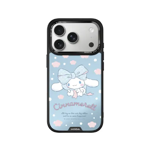 [135437017P01] HODA殼_幻石三麗鷗銀鏡系列 iPhone17Pro 蝴蝶結大耳狗 (4122)