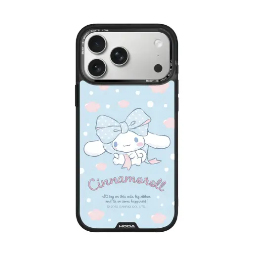 [133437017PM1] HODA殼_幻石三麗鷗玻璃系列 iPhone18ProMax/17ProMAX 蝴蝶結大耳狗 (3958)