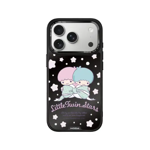 [134422017P01] HODA殼_幻石三麗鷗黑鏡系列 iPhone18Pro/17Pro 蝴蝶結kiki&lala (7819)