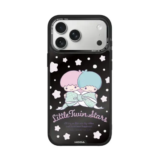 [134422017PM1] HODA殼_幻石三麗鷗黑鏡系列 iPhone17ProMAX 蝴蝶結kiki&lala (7826)