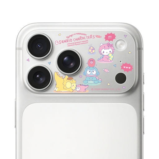 [047433717P01] HODA 滿版鏡頭底座霧面保護貼三麗鷗 iPhone17Pro 恐龍派對Ⅰ(1517)