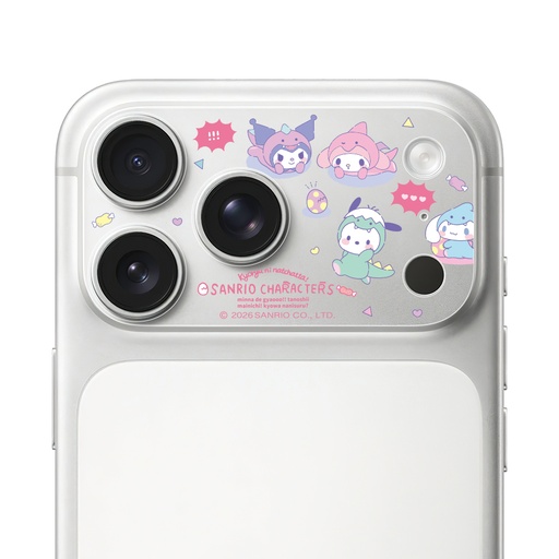 [047434717P01] HODA 滿版鏡頭底座霧面保護貼三麗鷗 iPhone17Pro 恐龍派對Ⅱ(1524)