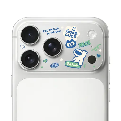 [047702717PM1] HODA 滿版鏡頭底座霧面保護貼阿耀與黑寶 iPhone17ProMAX 好事發生 (1296)