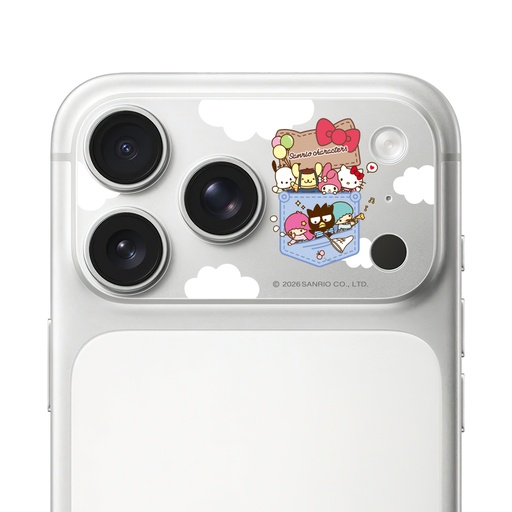 [047443717P01] HODA 滿版鏡頭底座霧面保護貼三麗鷗 iPhone17Pro 吊帶褲好朋友 (3665)